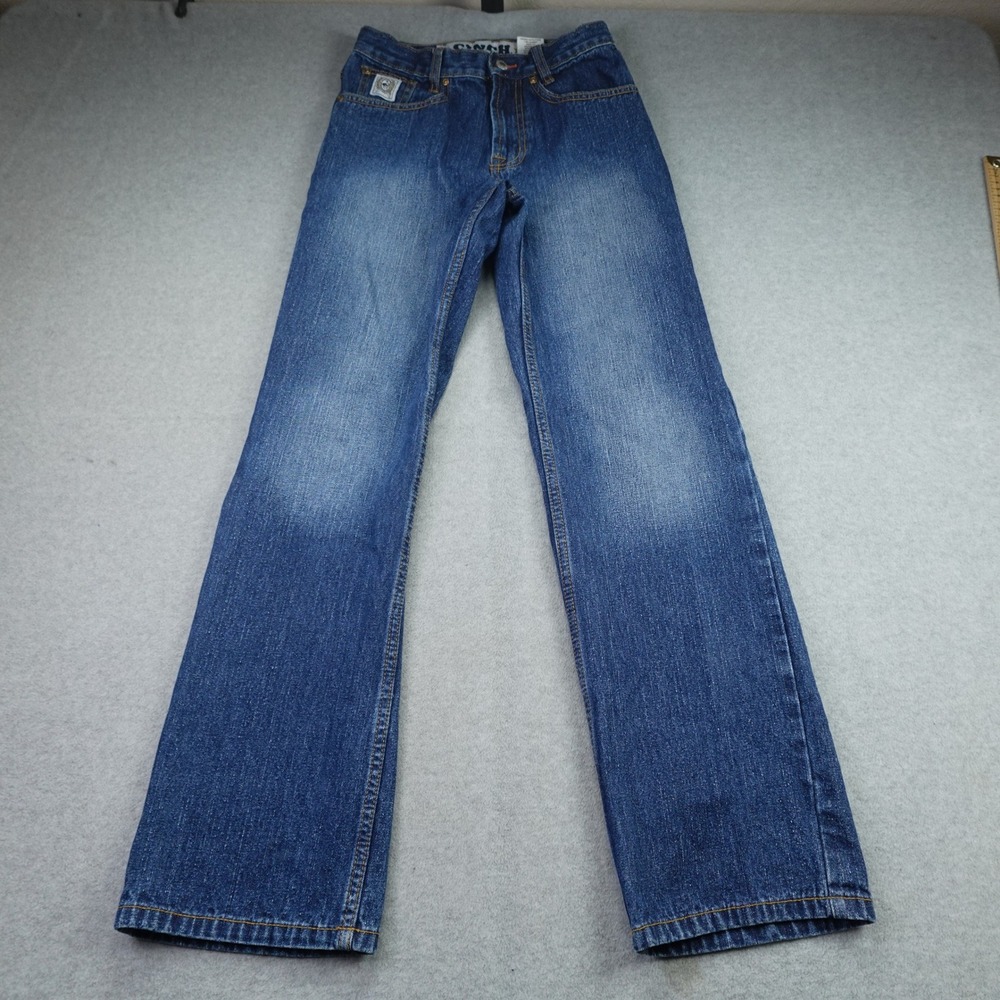 Cinch Jeans Boys 16S Blue Western Denim Straight Adjustable Waist